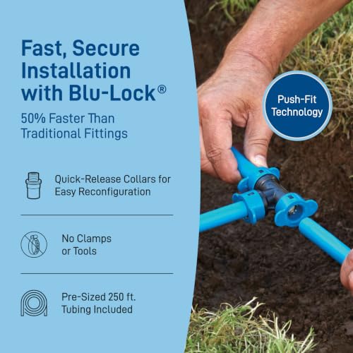 2-Zone All-in-One Automatic Watering System, DIY Lawn Kit - 50021 (Large Area)