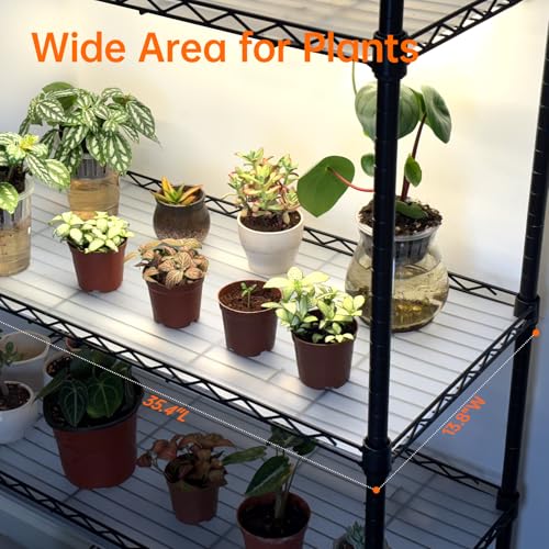 3 Tier Indoor Greenhouse with Grow Light (35.4" x 13.8" x 59.0")