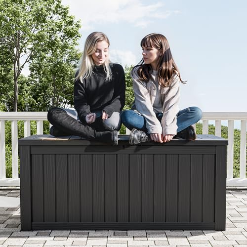 Outdoor Storage Box (Black / 160 Gallon)
