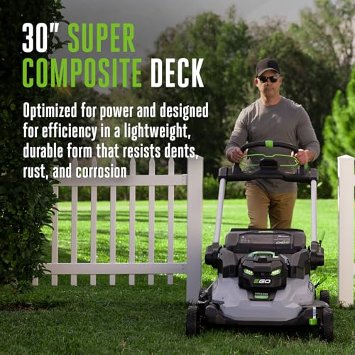 Electric Lawn Mower (30" / w/(2) 6.0Ah Batteries + Charger)