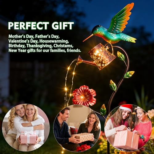 Hummingbird Solar Lights Outdoor Waterproof (Hummingbird Water Can)