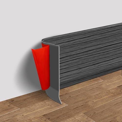 Vinyl Wall Base Rubber Baseboard Molding Trim Self Adhesive 6" Wide