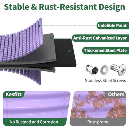 Round Raised Garden Bed (Lavender Purple / 4x4x1FT)