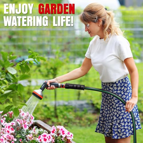 Heavy Duty Garden Hose 10ft (Black+Green / 10ft)