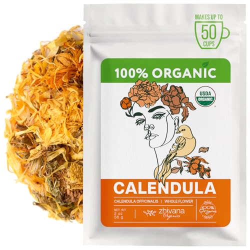 Organic Calendula Flowers for Natural Healing (2 oz)