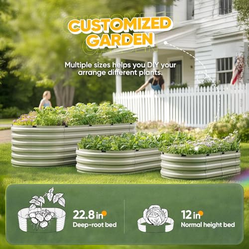 Raised Garden Bed Quick (Olive Green / 74X36X12 in)