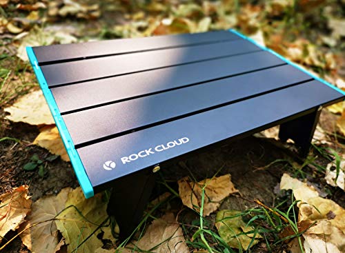 Portable Beach Table Aluminum Ultralight Mini Folding Camping Table (Small / Classic / Blue)