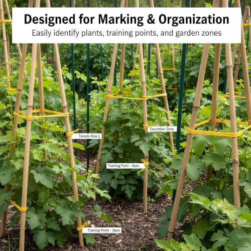 Soft Plant Ties for Support (100ft Yellow Plant Tie)