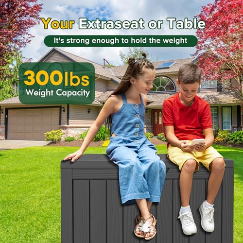 45 Gallon Outdoor Storage Box (Black / 45 GAL)