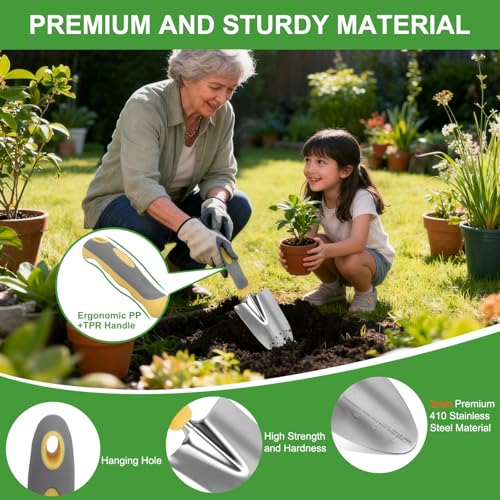 Gardening Tools 10 (10PCS Yellow Gray)