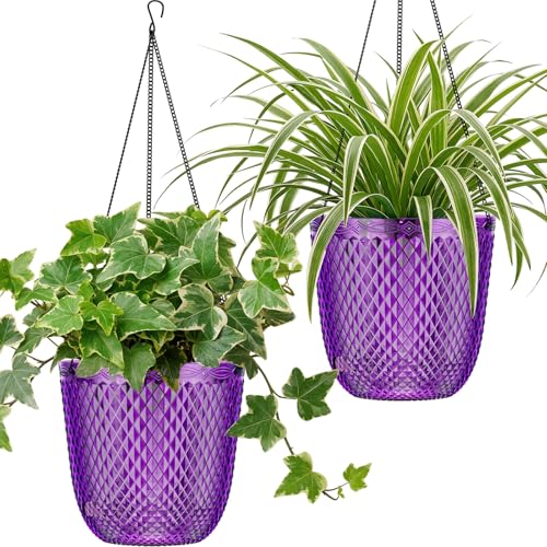 Hanging Planters for Indoor Plants (Purple / 5.7in)