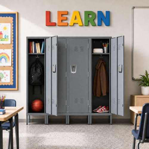 Metal Lockers for Employees (Grey / 1 door)