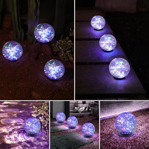 Solar Globe Lights Outdoor Waterproof (Multicolor / 6 globes)
