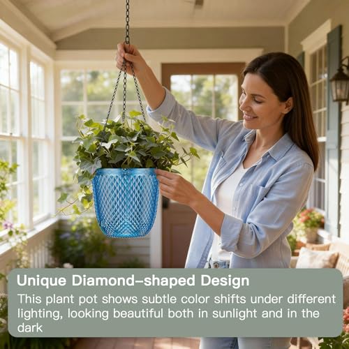 Hanging Planters for Indoor Plants (Klein Blue / 7.2in)