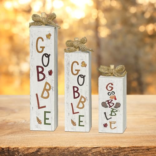 Smile Thanksgiving Wooden Sign (Gobble)