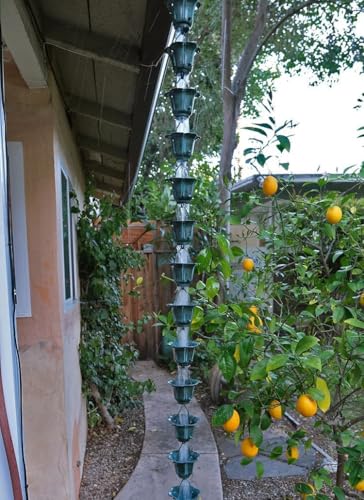 Flower Cups Rain Chain
