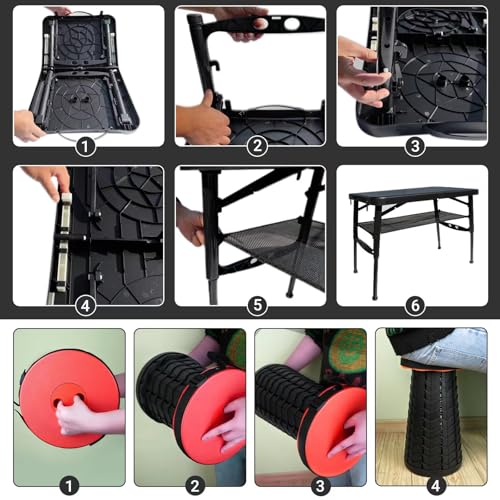 Small Folding Table (Red)