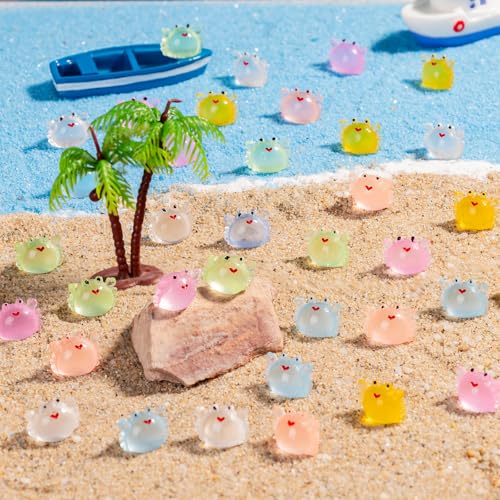 70 Pcs Mini Resin Crab Figurine Bulk Mini Crab Figurine Cake Decorations Cute Miniature Resin Sculpture Ornament Micro Landscape Office Garden Desk Party Tabletop Decor (Crab-70p)