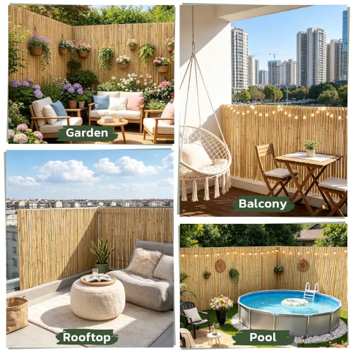 Natural Bamboo Fence (48 Sq Ft)