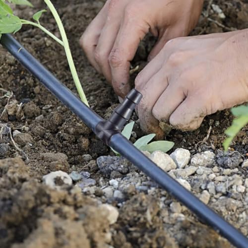 600 Pcs Barbed Connectors Drip Irrigation Fittings Kit (600 Pcs (1/4" barbed connectors))