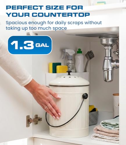 Kitchen Compost Bin Indoor with Lid