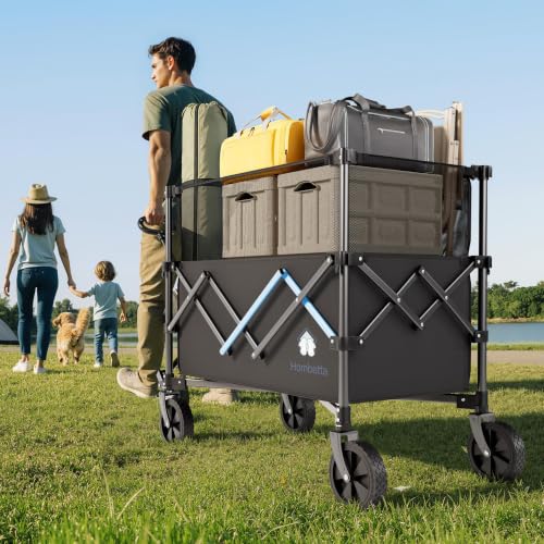 39" Collapsible Wagon Cart (Black / 300L-new)