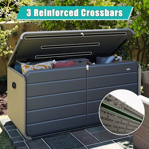 Domi 160 Gallon Resin Deck Box (160 Gallon)