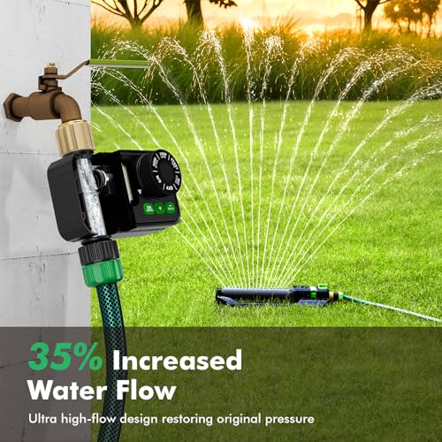 Sprinkler Timer for Outdoor Hose Faucet (1 Zone / 1 Pack)