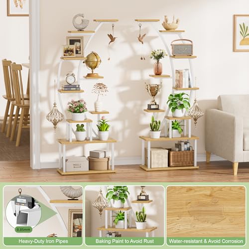 2 Pack Plant Stand Indoor with Grow Lights
