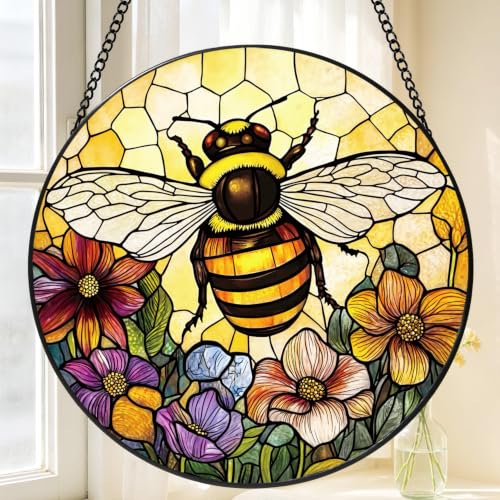 Vintage Bee Suncatcher (Bee Decor Suncatcher)