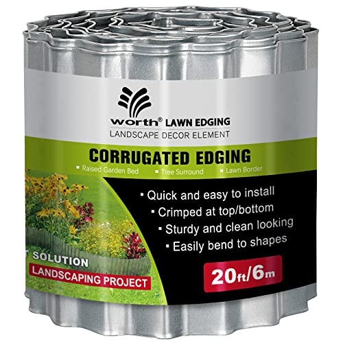 Wide Corrugated Galvanized Steel Landscape Edging