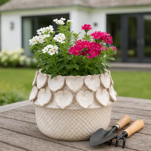 Flower Pots for Home Decor (Ivory / 8")