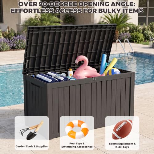 Outdoor Storage Box (Black / 180 Gallon 3.1 XL)