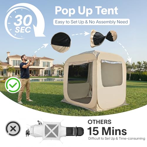 SUV Tailgate Tent with Sunshade Awning (6'x6'x6.6'H)