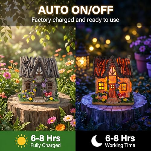 Solar LED Tree House Sculpture (Bird Tree House)