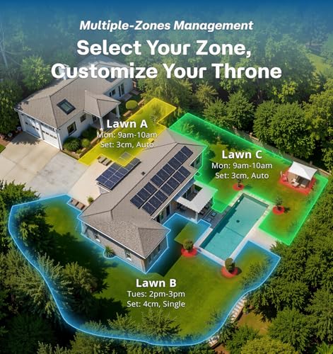 T1200Pro Robot Lawn Mower with RTK Extension Cable for 0.37 Acre