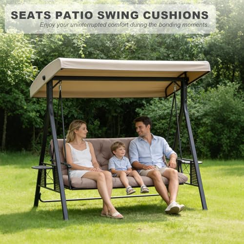 Porch Swing Cushions (Khaki / 40x 40 inches)