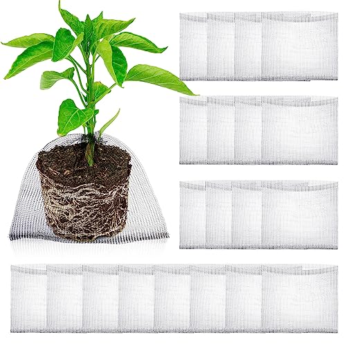 20 Pcs Large Root Guard Gopher Basket Vole Mesh Wire Baskets Stainless Steel Guard Cages Knitted Gopher Wire Mesh for Underground Vegetables Flowers Tree Root Protection (10 Gallon)