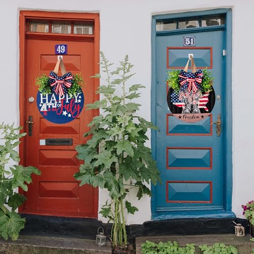 4th of July Hanging Door Sign (Happy)