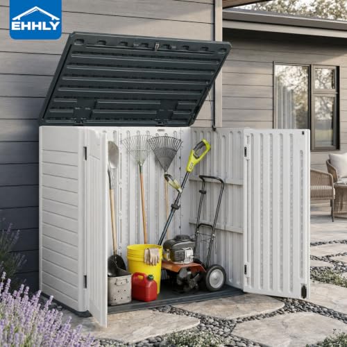 Horizontal Resin Storage Shed (White / 35 Cuft/No Shelves)