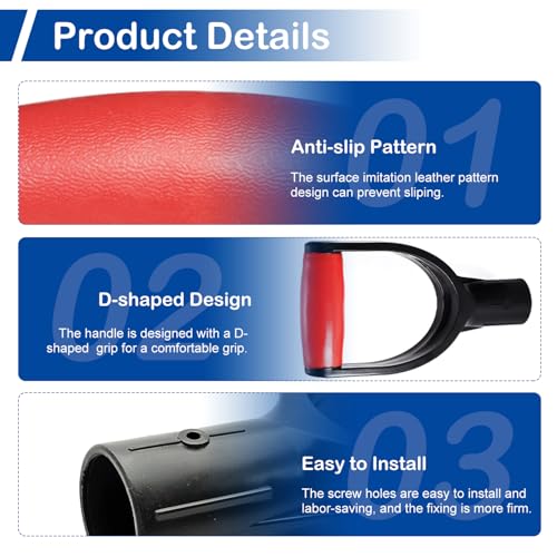 2Pcs D Grip Shovel Handle Replacement (2 Count)