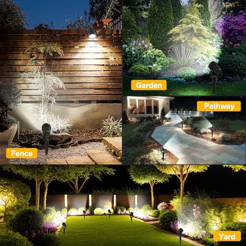 Christmas Solar Garden Spotlight Outdoor Landscape Spot Lights 6 (6 Count)