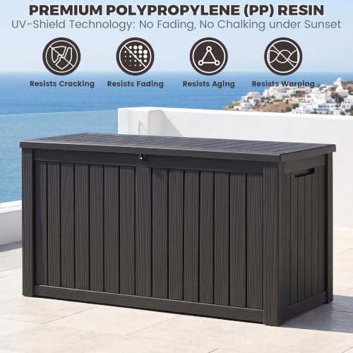 Outdoor Storage Box (Black / 180 Gallon 3.1 XL)