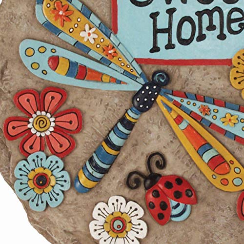 Garden Décor Home Sweet Dragonfly Stepping Stone (Home Sweet Home Dragonfly)