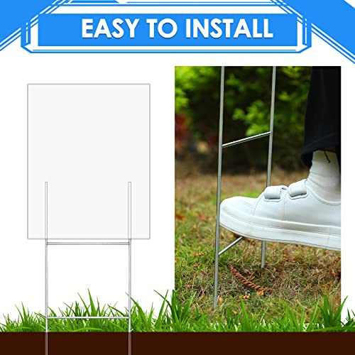 30 Pcs Yard Sign Stakes 24'' x 10'' H Frame Wire (30 Count)