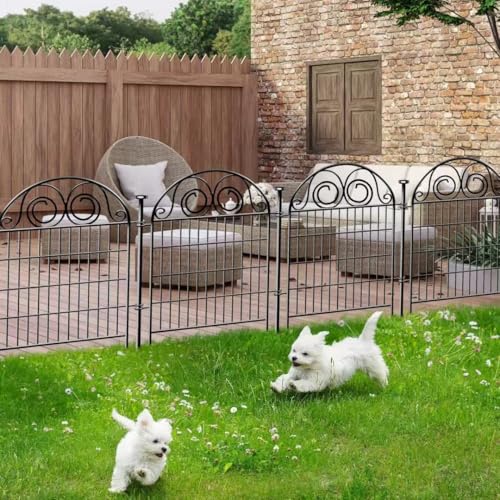 Tall Garden Animal Barrier Fencing with Gate (32''(H)-2panels-4.4ft(L))