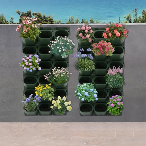 Wall Planter with 36 Pots (Army Green)