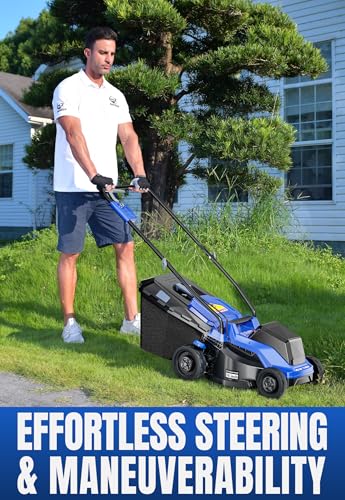 40V 14 in Brushless Electric Cordless Lawn Mower Kit (40V 14" Push)