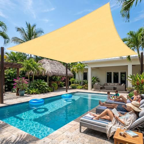 6'X8' Sun Shade Sail Gray Curved Rectangle (Gray / 0 6' X 0 8')