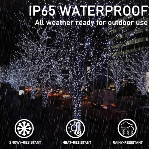6pack 600LED Solar String Lights Outdoor Waterproof Cool White (Cool White / 6PK-600LED)